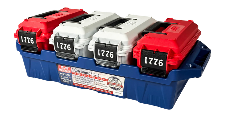MTM Limited Edition 1776 Red and White 4-30 cal Can Crate