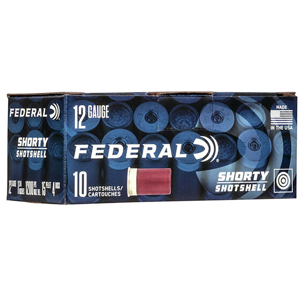 Federal Shorty Shotshell 12 Gauge 1 3/4" #8 Shot