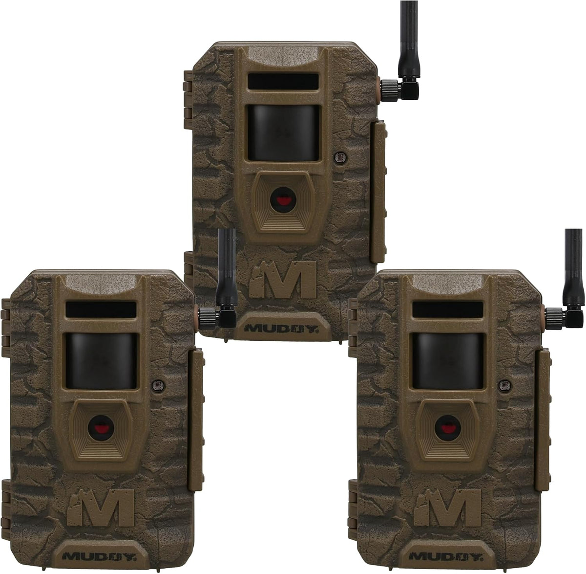 GSM Muddy Mitigator 2.0 Cellular 24MP Imaging Trail Camera 3 Pack Bundle