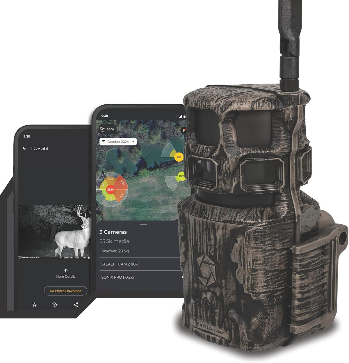 GSM Stealth Cam Revolver Pro 3.0 Cell Camera 50MP with Charge Circuit