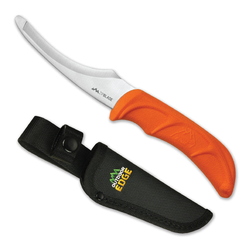Outdoor Edge Zip Blade Fixed Blade Gutting Knife W/ Sheath