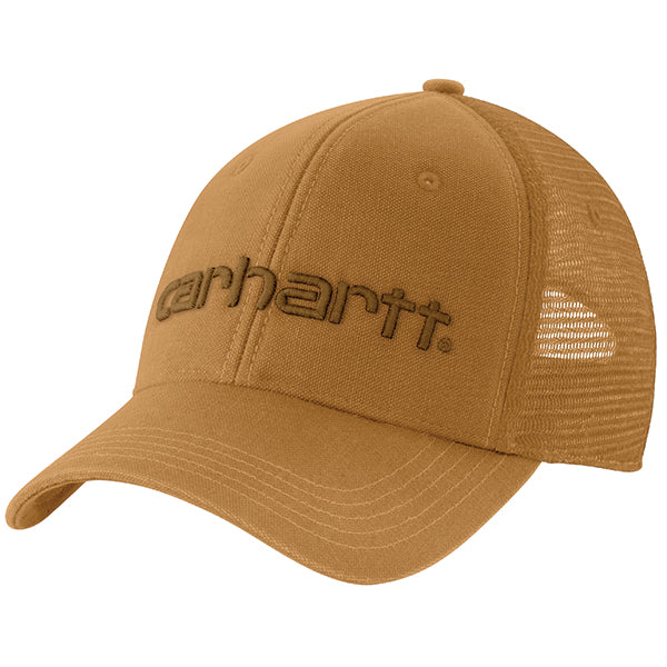 Carhartt Men's Canvas Mesh-Back Logo Graphic Snapback Hat