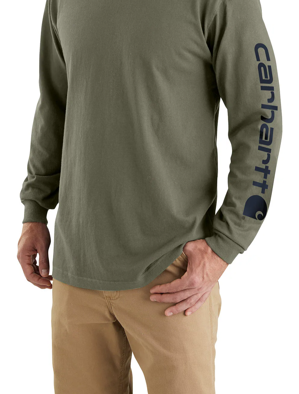 Carhartt Men's Graphic Logo Long Sleeve T-Shirt