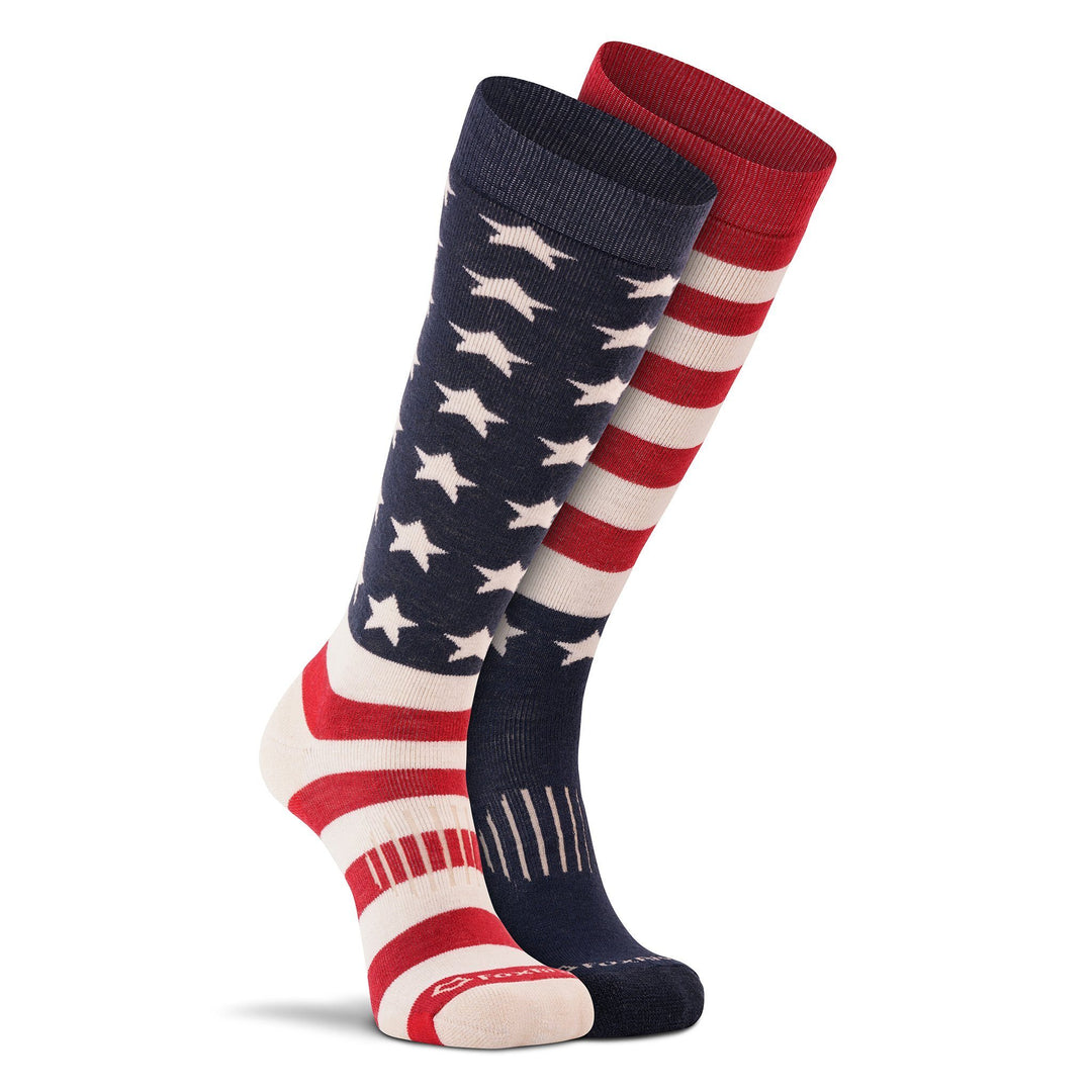 Fox River Old Glory Medium Weight Over-the-Calf Ski and Snowboard Socks