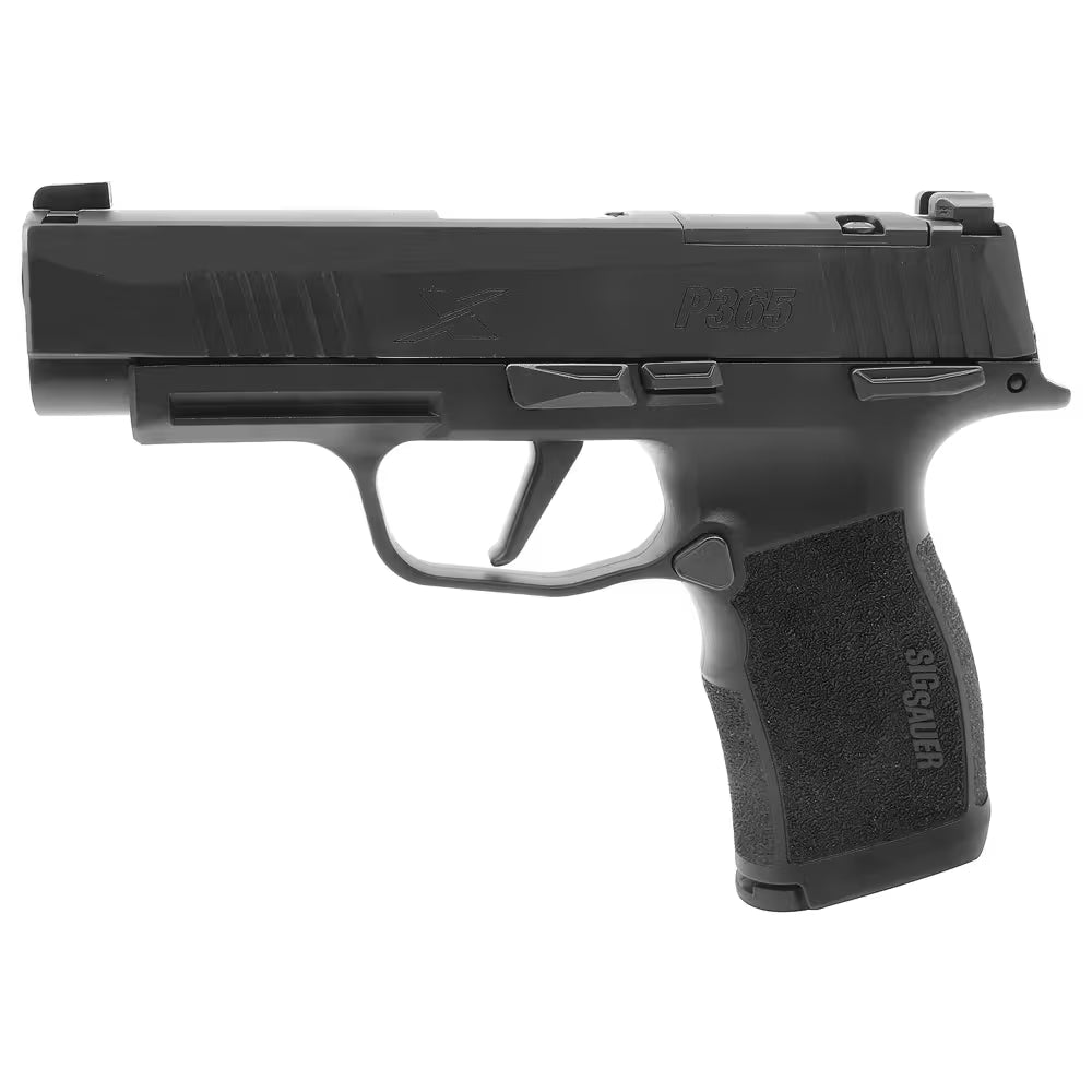 Sig Sauer P365, 9MM, 3.7, X-SERIES, BLK, X-RAY 3, POLYMER GRIP, (2) 10RD MAG, OPTIC PLATE COVER, MA COMPLIANT