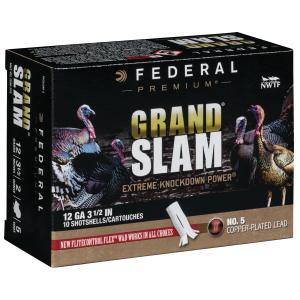 Federal Premium Grand Slam 12 Gauge 3 1/2" Shot Shells Copper-plated Lead 2 oz