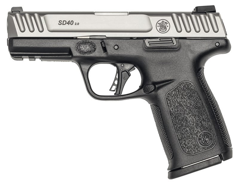 Smith and Wesson SD40 2.0 Black / Stainless .40 SW 4" Barrel 14-Rounds