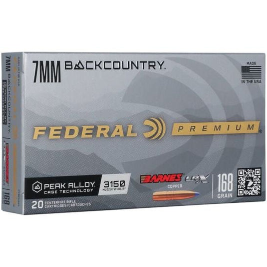 Federal 7mm Backcountry 168 gr PT 20rds