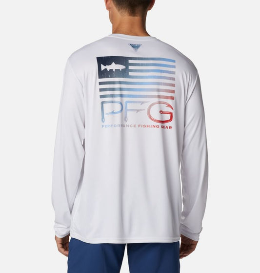 Columbia PFG Terminal Tackle Fish Star Long Sleeve Shirt Men's