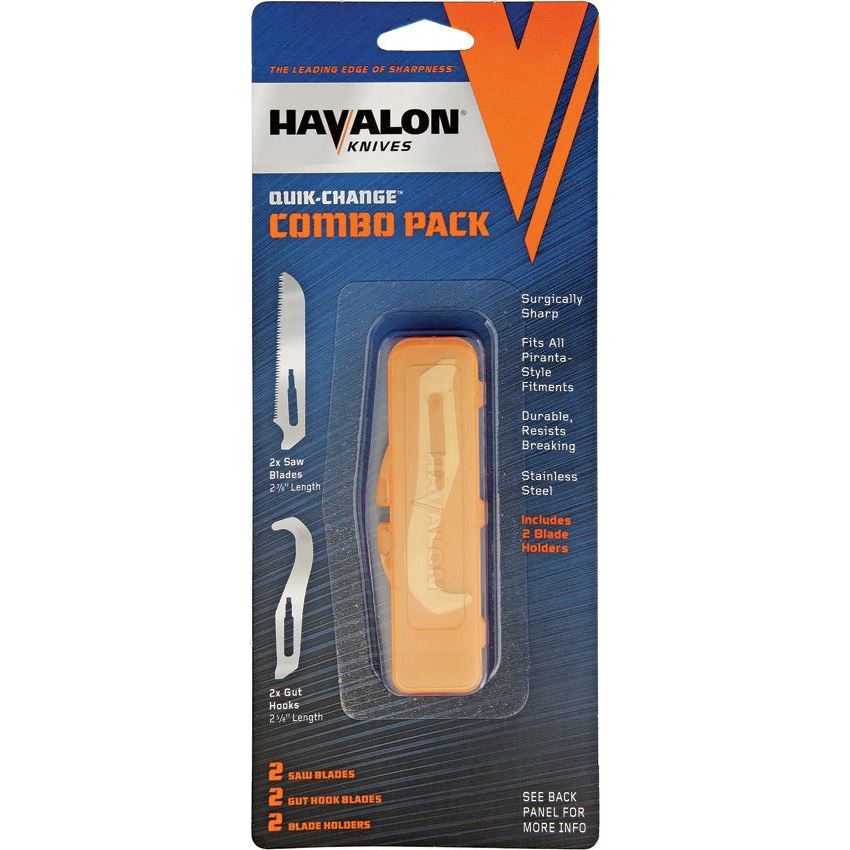 Havalon Combo Pack: 2 Saw Blades/2 Gut Hooks