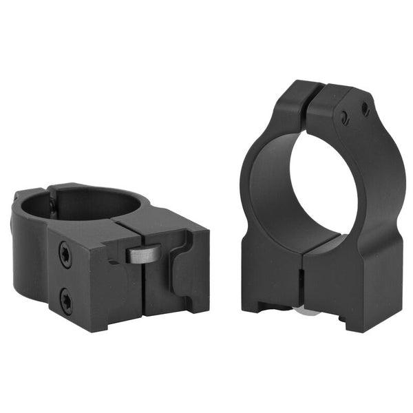 Warne 1R7M Ruger M77/Hawkeye/Redhawk 1" Scope Rings Medium Height 2-Piece Black Finish