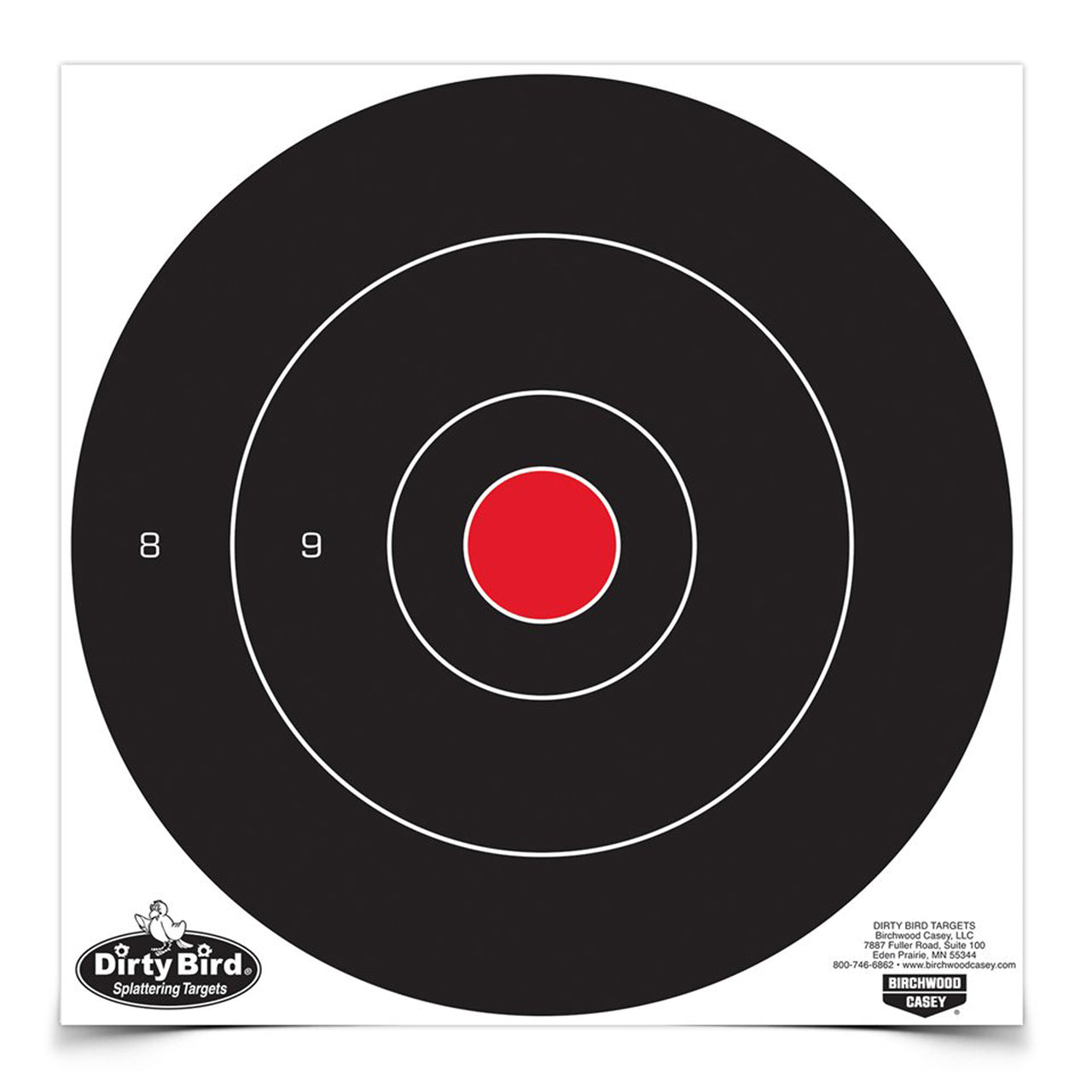 Birchwood Casey Dirty Bird Target 12 Inch Bull 12 Pack