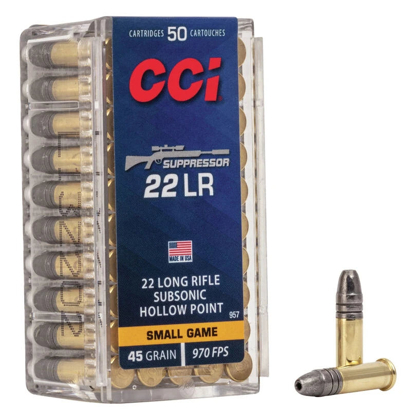 CCI Suppressor 22LR, 45 Grain, 50 Rds