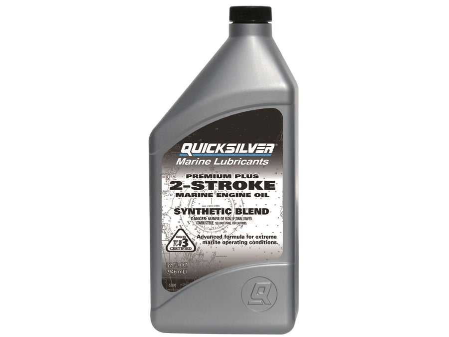 QuickSilver 1 Quart Premium Plus 2 Stroke Marine Engine Oil