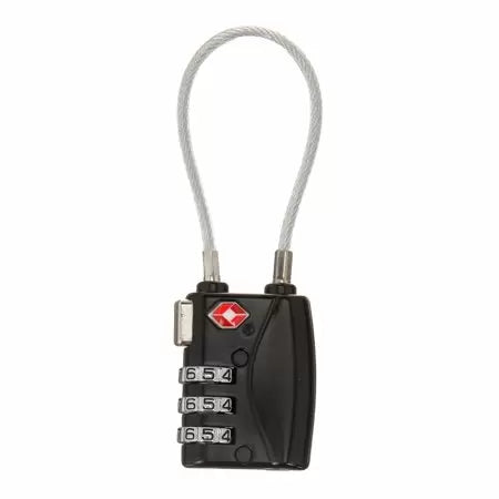 Bulldog Cable Lock Tsa Approved Cable Combination Black