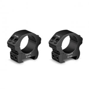 Vortex Pro Series 1 inch Riflescope Rings, Weaver/Picatinny, Low Height, 0.75 inch, Black, PR1-L PR1L