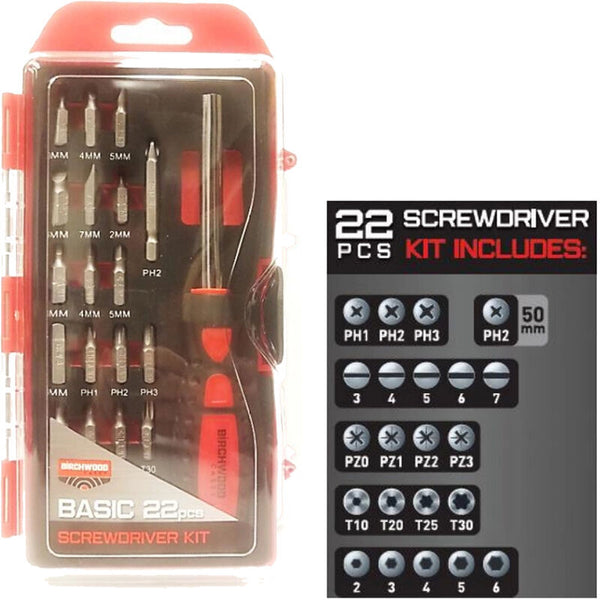 Birchwood Casey Basic Screwdriver Set 22 Pieces