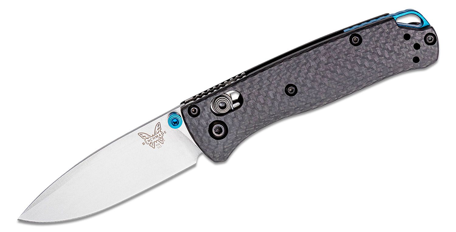 Benchmade Mini Bugout Axis Drop Point Folding Knife Carbon Fiber