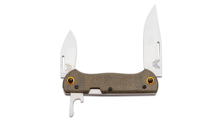 Benchmade Weekender 2-Blade Slipjoint Folding Knife 2.97