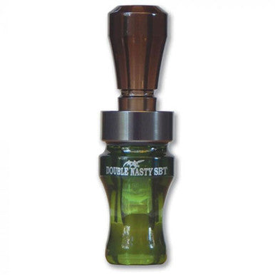 Buck Gardner Calls Double Cross Duck Call - Camo Green / Smoke