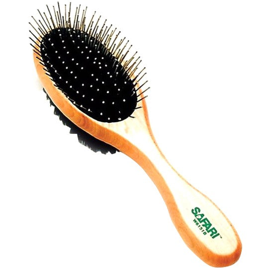 Safari Pin And Bristle Combo Dog Brush Green Medium - Pds-076484512988