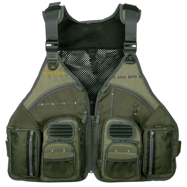 Allen Company Big Horn Fly Fishing Vest Olive Green