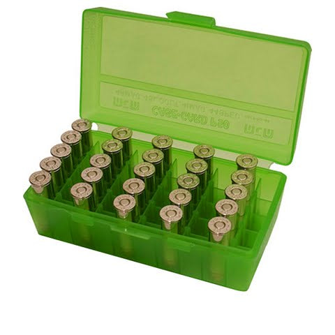 Mtm Ammo Box 50 Round Flip-Top 38 - 357