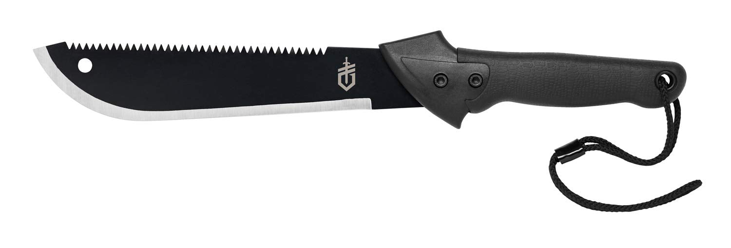 Gerber Gator 18.75 High Carbon Steel Latin Machete Jr. With Nylon Sheath Black