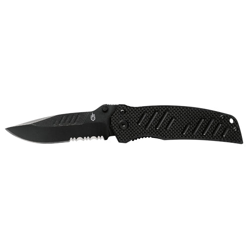 Folding Knife,Serrated,Droppoint,3-21/64