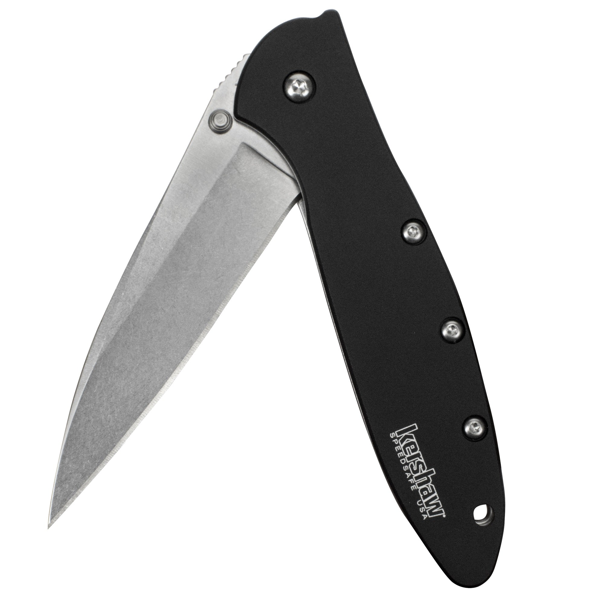 Kershaw 1660SWBLK Leek Folder  410 Handle