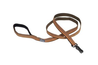 K9 Explorer Scissor Snap Reflective Dog Leash, Campfire Orange, 6-Ft Long, 5/8-In Wide