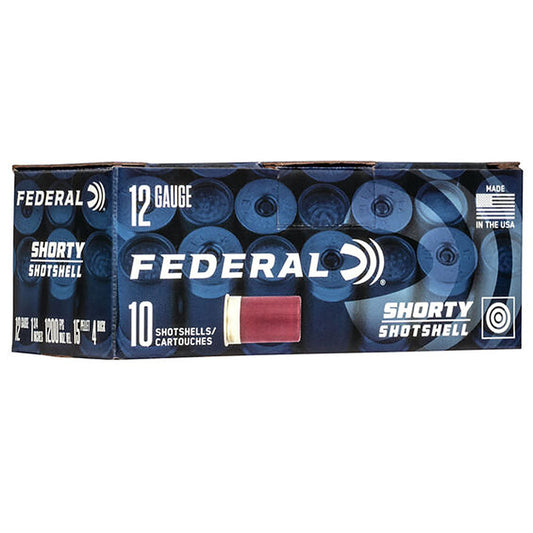 Federal Shorty Shotshell 12 Gauge 1 3/4" #8 Shot