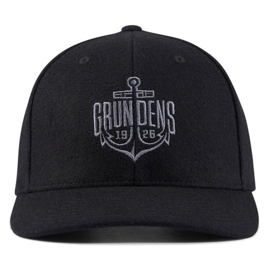 Grundens Logo Anchor Wool Trucker