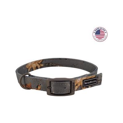 Water & Woods Double-Ply Patterned Hound Dog Collar, Country Roots Evergreen, Large: 24-In Neck, 1-In Wide