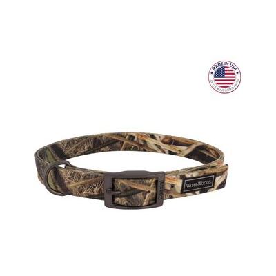 Water & Woods Double-Ply Patterned Hound Dog Collar, Shadow Grass Blades, Large: 26-In Neck, 1-In Wide