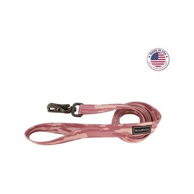 Water & Woods Patterned Dog Leash, Bottomland Pink