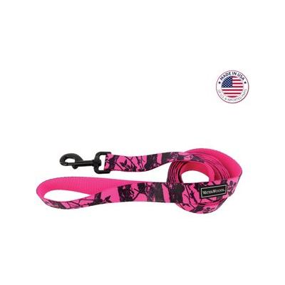 Water & Woods Blaze Patterned Dog Leash, Neon Pink Tree