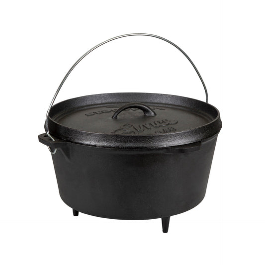 Stansport Pre-Seasoned Cast Iron Dutch Oven with Legs