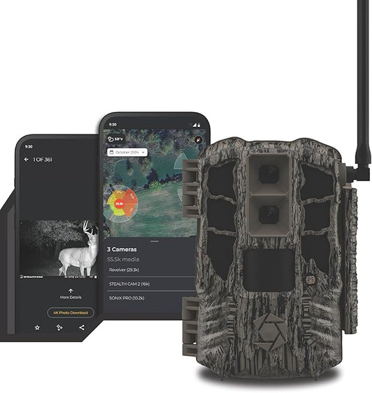 GSM Stealth Cam Spectre 4K Pro Cell Camera 56MP with Charge Circuit