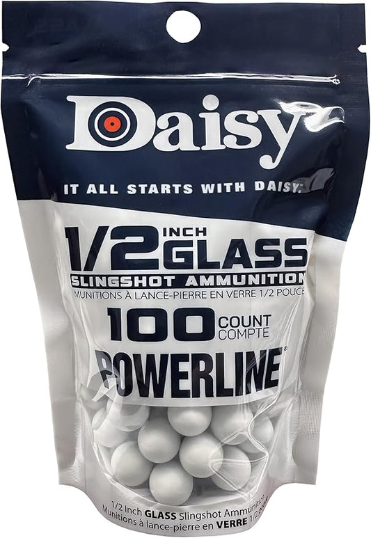 Daisy 1/2" Glass Slingshot Ammo Bag of 100