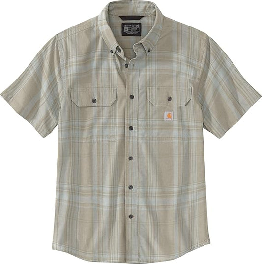 Carhartt Loose Fit Midweight Short-Sleeve Plaid Shirt Men's