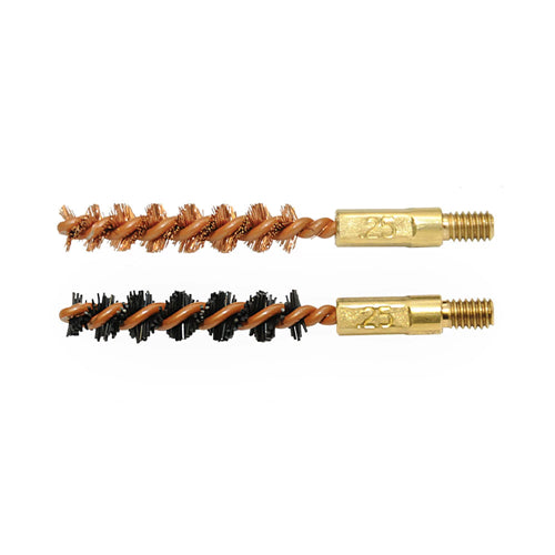 Otis Technology 6.5Mm Bore Brush, 2 Pack, 1 Nylon & 1 Bronze, 8-32 Thread