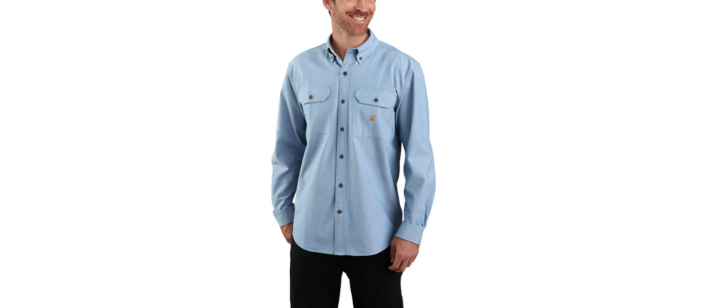 Carhartt Loose Fit Midweight Chambray Long-Sleeve Shirt Men's