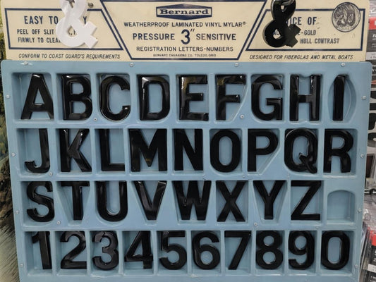 Bernard Engraving Boat Letters & Numbers