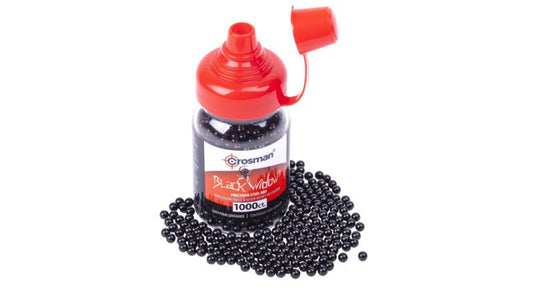 Crosman Black Widow BBs - 1,000 Count 4.5mm, 1,000 Count, Precision Steel