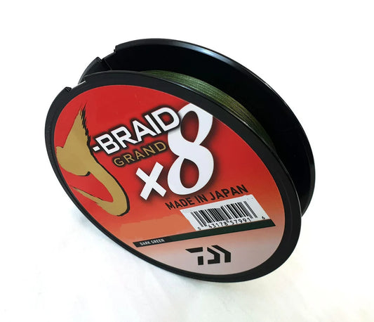 Daiwa J-Braid X8 Grand Braided Line - Dark Green - Filler Spool
