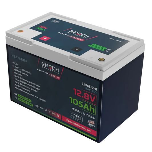Epoch Batteries - 12V 105Ah Essential Series LiFeP04 Battery