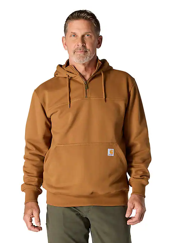 Carhartt Men's Rain Defender Loose Fit Heavyweight 1/4 Zip Hoodie