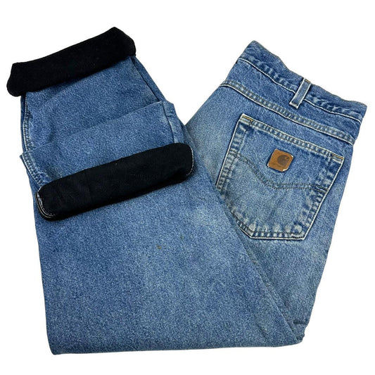 XXB - Carhartt Fleece Lined Straight Leg Jean 44x32