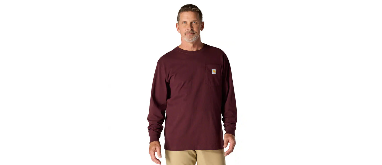Carhartt Men's Loose Fit Heavyweight Long-Sleeve Pocket T-Shirt